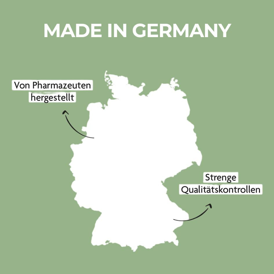 Unsere Produkte werden von Pharmazeuten in Deutschland hergestellt
